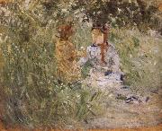 Berthe Morisot Mother and her son in the garden oil painting reproduction